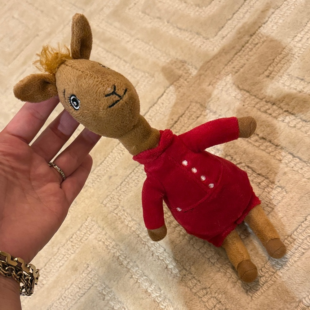 Charming Brown and Red Llama Stuffed Animal